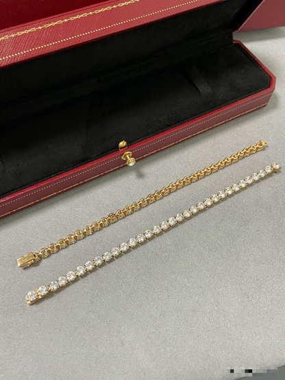 [Rose Tomorrow]TENNIS BRACELET WITH FULL DIAMOND SETTING