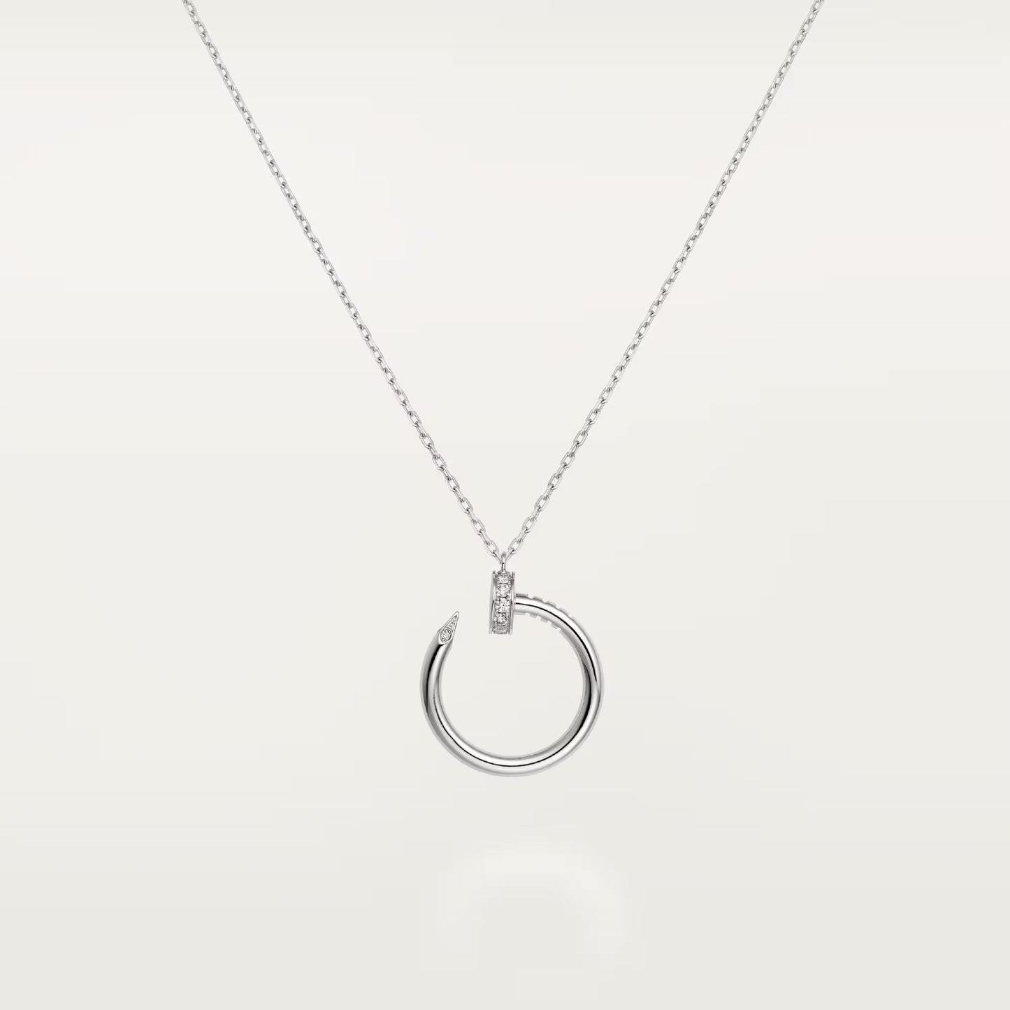 [Rose Tomorrow]JUSTE NECKLACE HALF DIAMOND