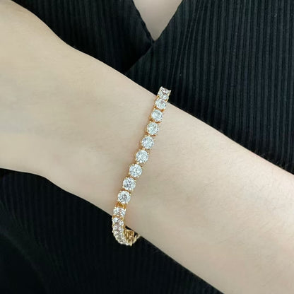 [Rose Tomorrow]TENNIS BRACELET WITH FULL DIAMOND SETTING