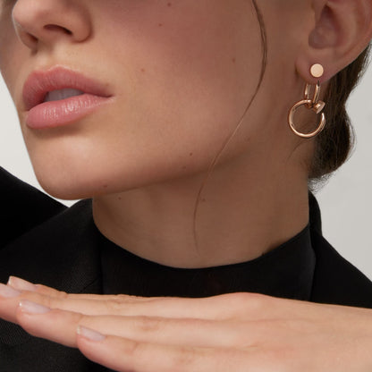 [Rose Tomorrow]JUSTE NO DIAMOND DOUBLE EARRINGS