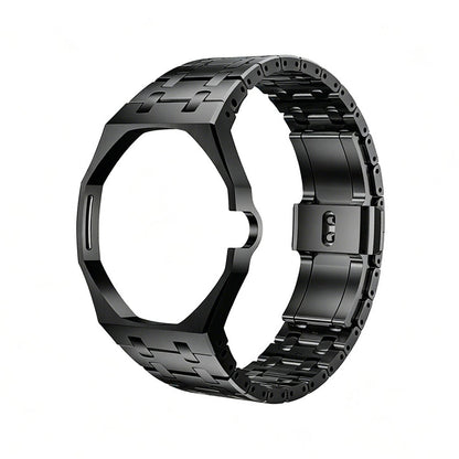 Oak Pop Black Steel Case & Silicone Strap