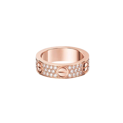 [Rose Tomorrow]LOVE RING 5.5MM DIAMONDS PAVED