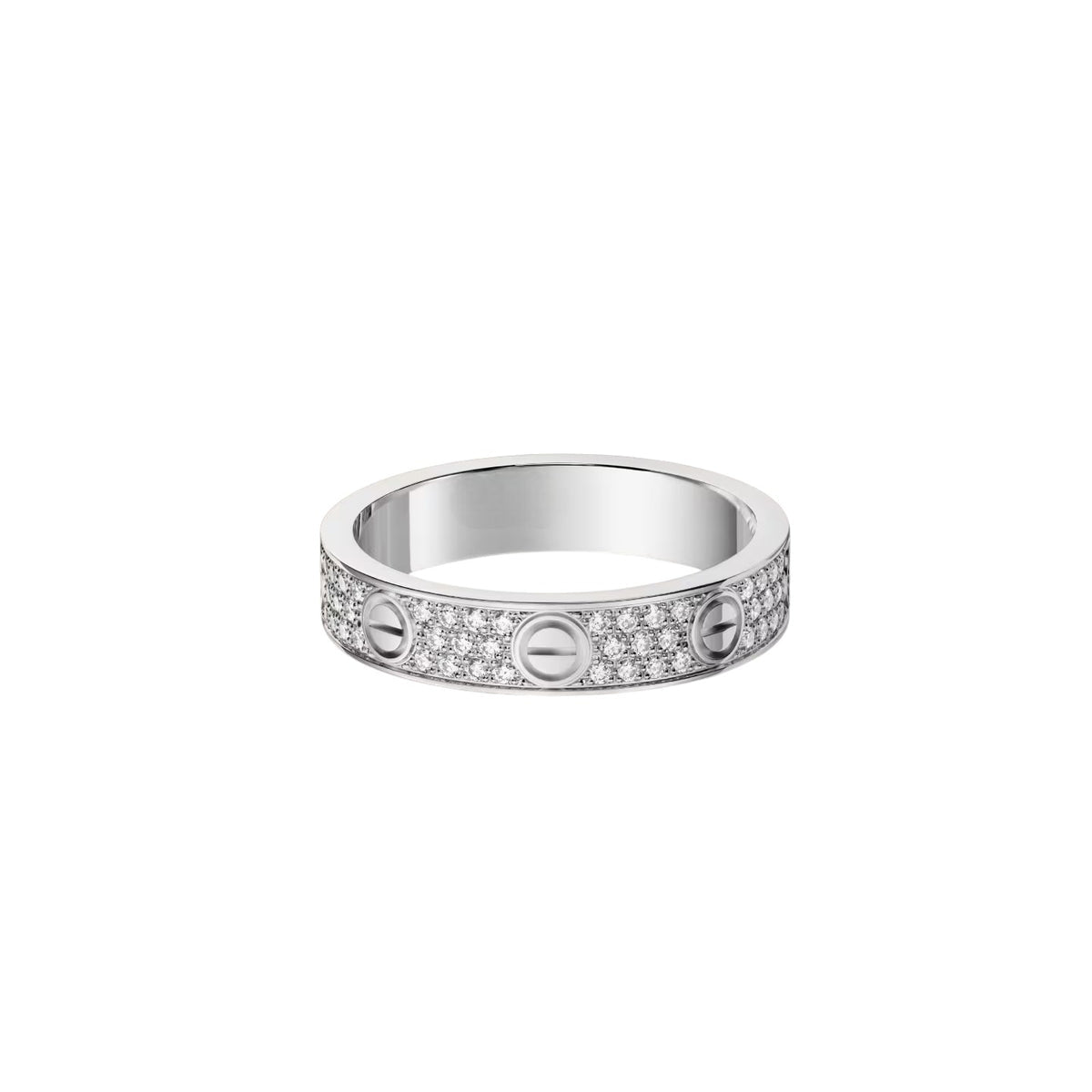 [Rose Tomorrow]LOVE RING 4.0MM DIAMOND PAVED