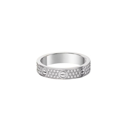 [Rose Tomorrow]LOVE RING 4.0MM DIAMOND PAVED
