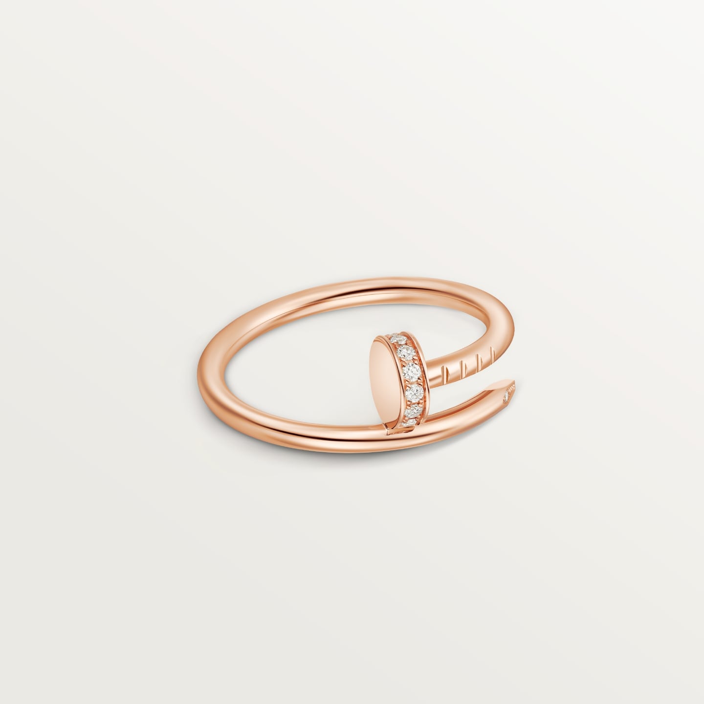 [Rose Tomorrow]JUSTE 1.8MM HALF DIAMOND RING