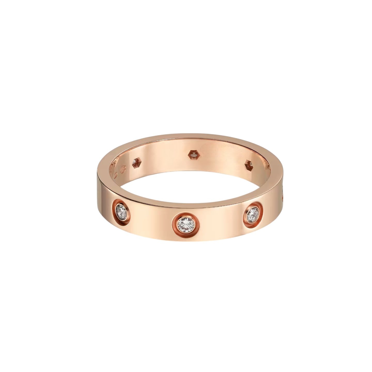 [Rose Tomorrow]LOVE 4MM 8 DIAMOND RING