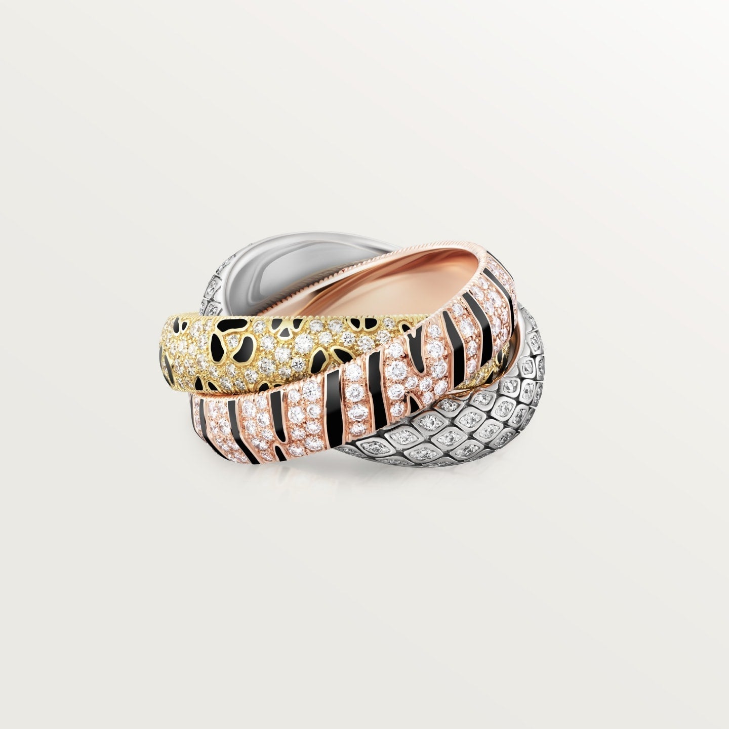 [Rose Tomorrow]TRINITY  RING LEOPARD PRINT