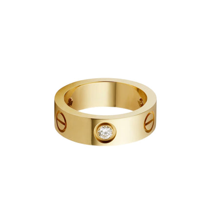 [Rose Tomorrow]LOVE 5.5MM 3 DIAMOND RING
