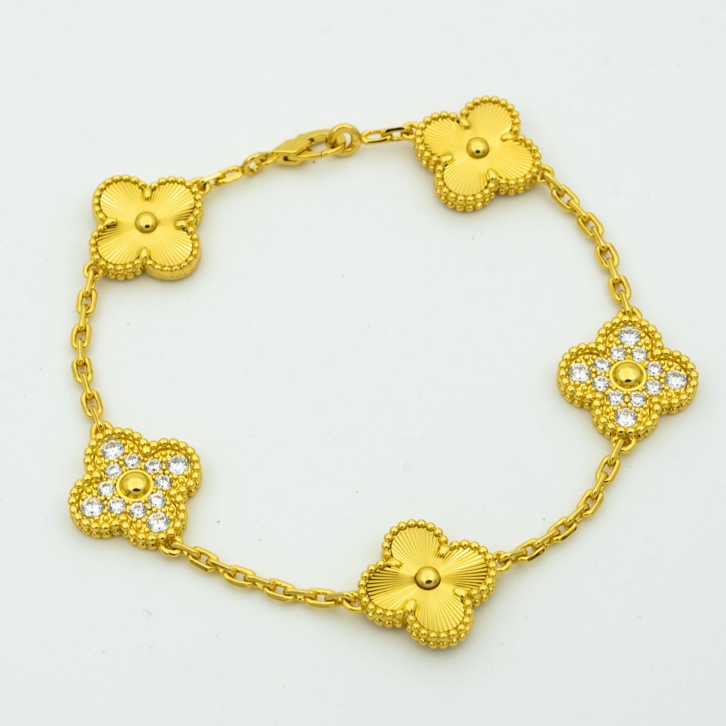 [Rose Tomorrow] CLOVER 5 MOTIF LASER BRACELET COLLECTION