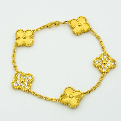 [Rose Tomorrow] CLOVER 5 MOTIF LASER BRACELET COLLECTION