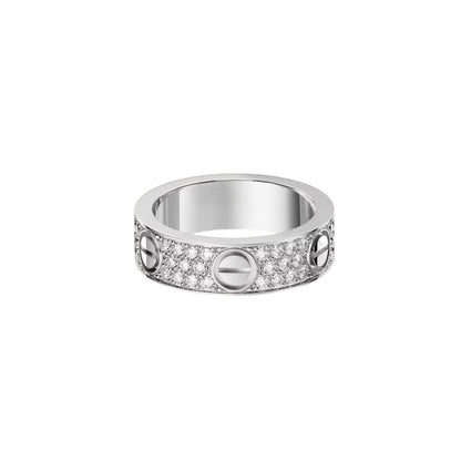 [Rose Tomorrow]LOVE RING 5.5MM DIAMONDS PAVED