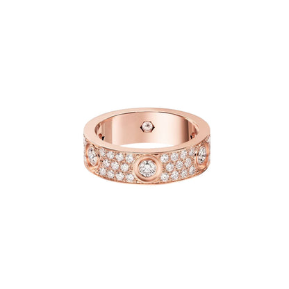 [Rose Tomorrow]LOVE 5.5MM FULL-PAVE 6-DIAMOND RING