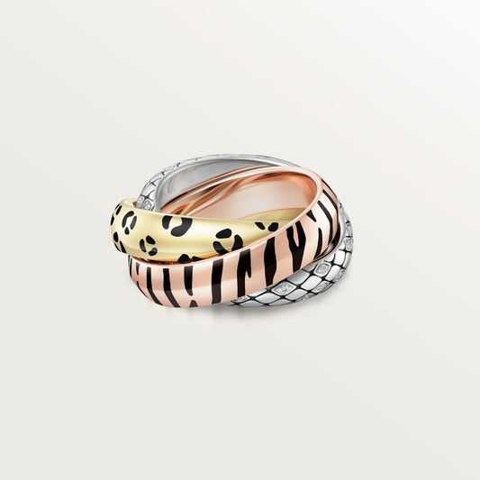 [Rose Tomorrow]TRINITY  RING LEOPARD PRINT