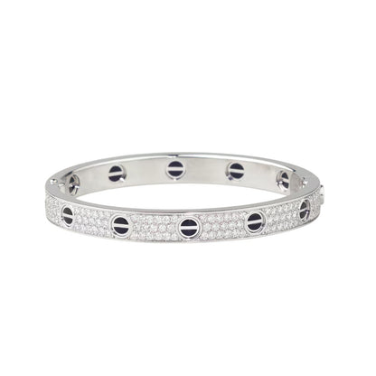 [Rose Tomorrow]LOVE BRACELET 6.1MM DIAMOND-PAVED CERAMIC