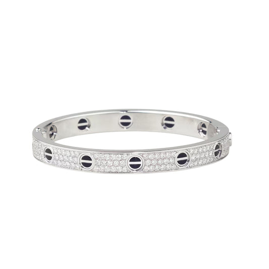 [Rose Tomorrow]LOVE BRACELET 6.1MM DIAMOND-PAVED CERAMIC
