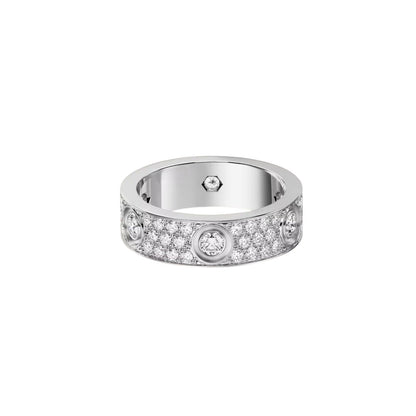 [Rose Tomorrow]LOVE 5.5MM FULL-PAVE 6-DIAMOND RING
