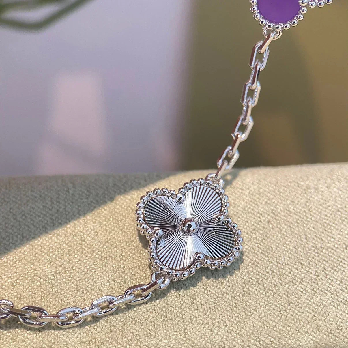 [Rose Tomorrow] CLOVER 5 MOTIF VIOLET BRACELET COLLECTION