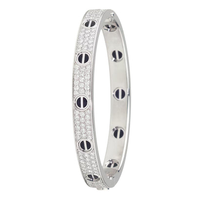 [Rose Tomorrow]LOVE BRACELET 6.1MM DIAMOND-PAVED CERAMIC