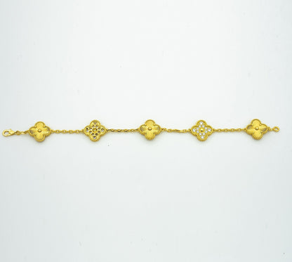 [Rose Tomorrow] CLOVER 5 MOTIF LASER BRACELET COLLECTION