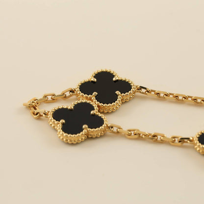 [Rose Tomorrow] CLOVER 5 MOTIF ONYXS BRACELET COLLECTION