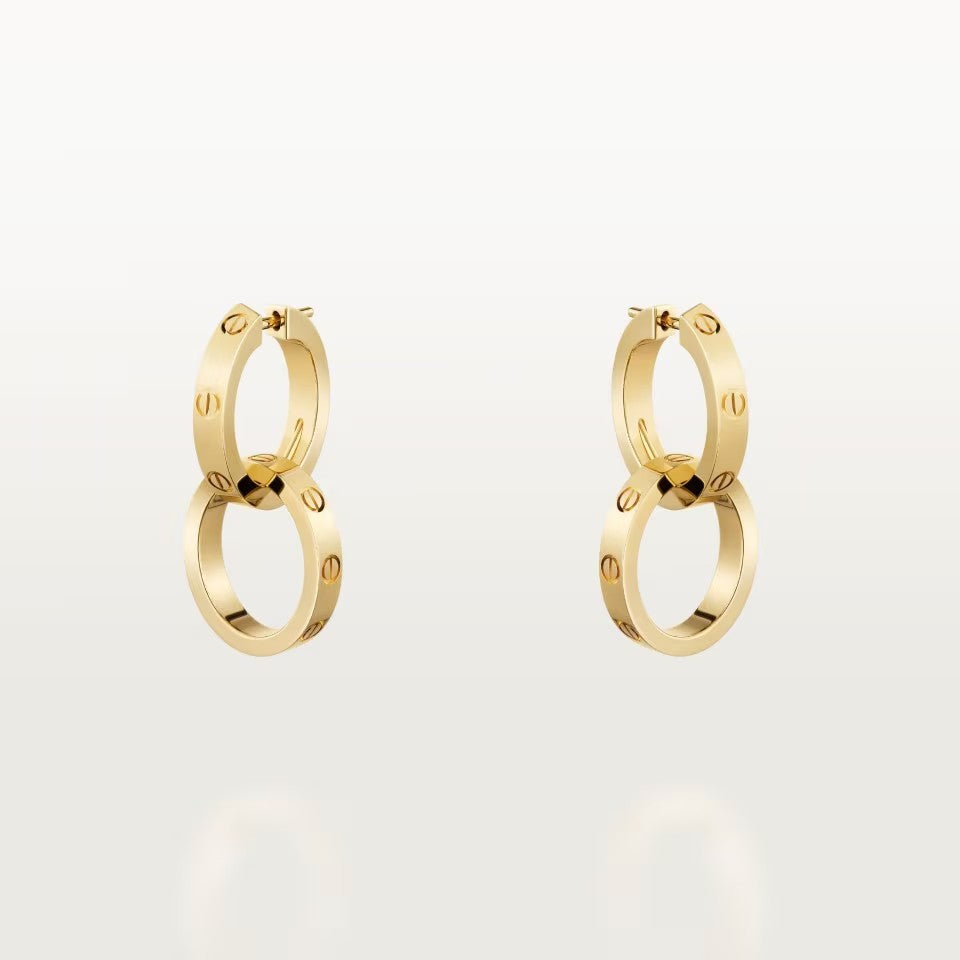 [Rose Tomorrow]LOVE 3.3MM DANGLE EARRINGS