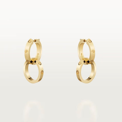 [Rose Tomorrow]LOVE 3.3MM DANGLE EARRINGS