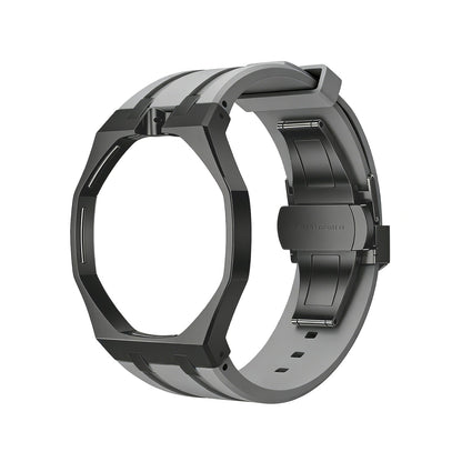 Oak Pop Black Steel Case & Silicone Strap