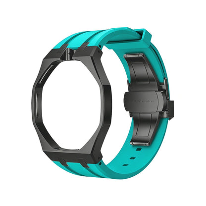 Oak Pop Black Steel Case & Silicone Strap