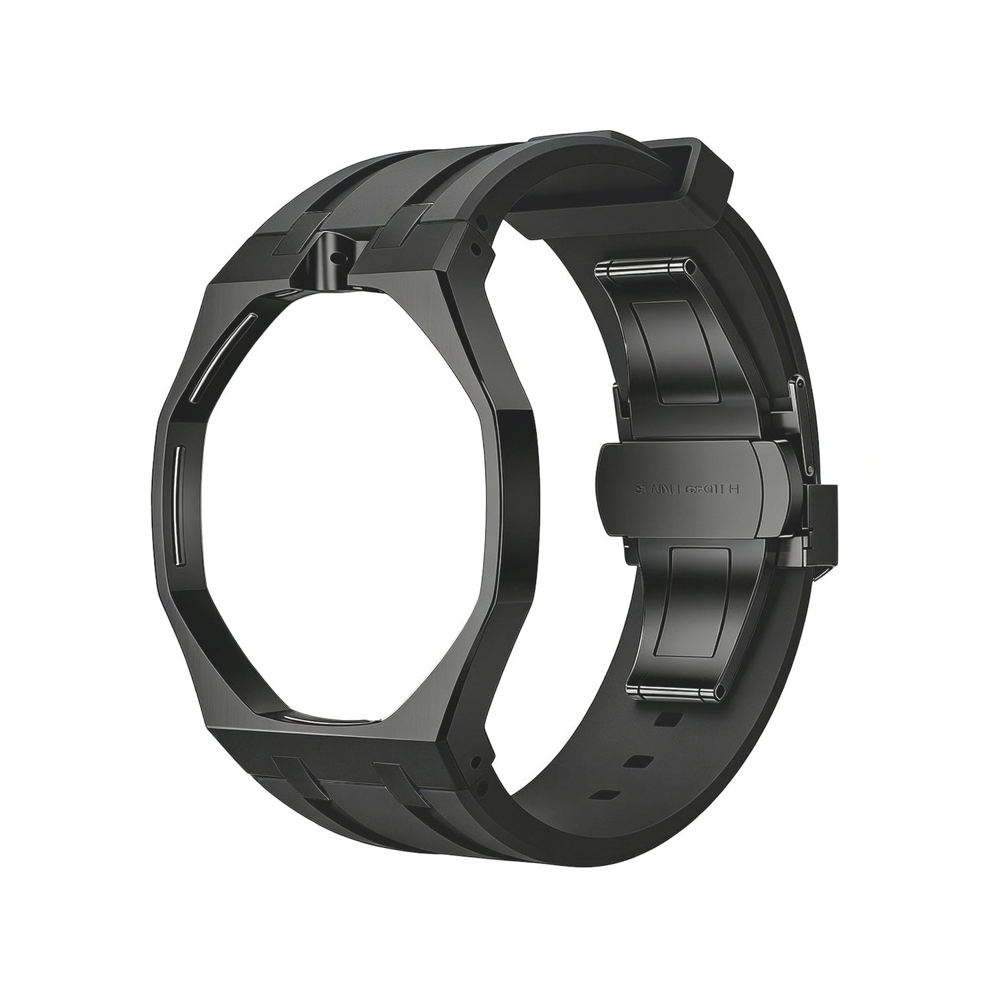 Oak Pop Black Steel Case & Silicone Strap