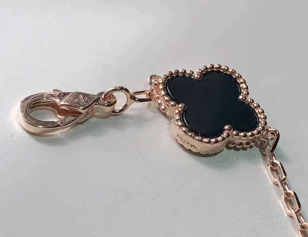 [Rose Tomorrow]CLOVER 5 MOTIFS MULTICOLOR BRACELET