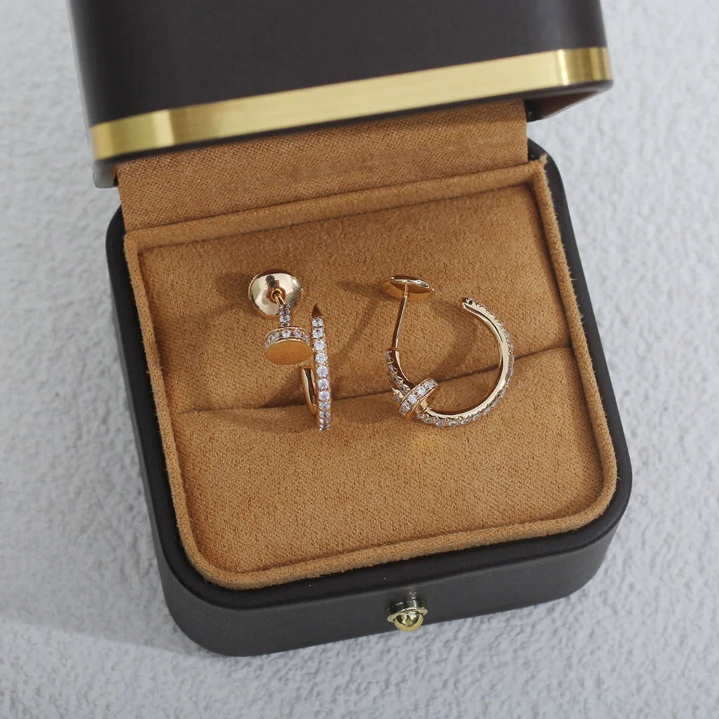 [Rose Tomorrow]JUSTE FULL DIAMOND SMALL EARRINGS