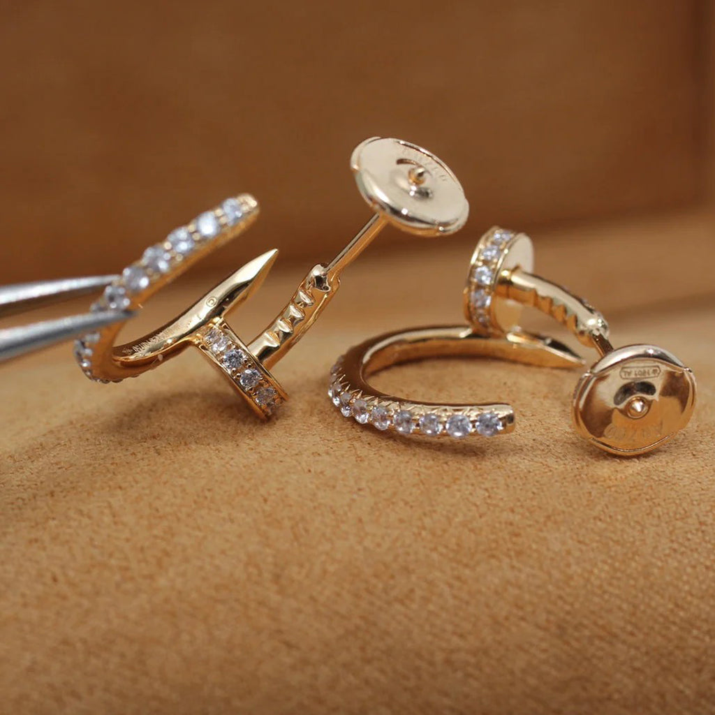 [Rose Tomorrow]JUSTE FULL DIAMOND SMALL EARRINGS