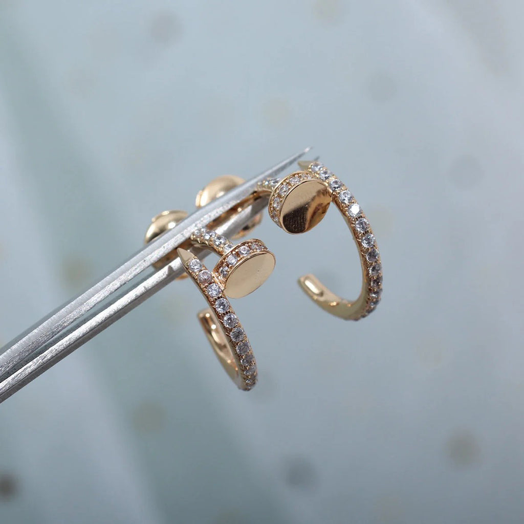 [Rose Tomorrow]JUSTE FULL DIAMOND SMALL EARRINGS