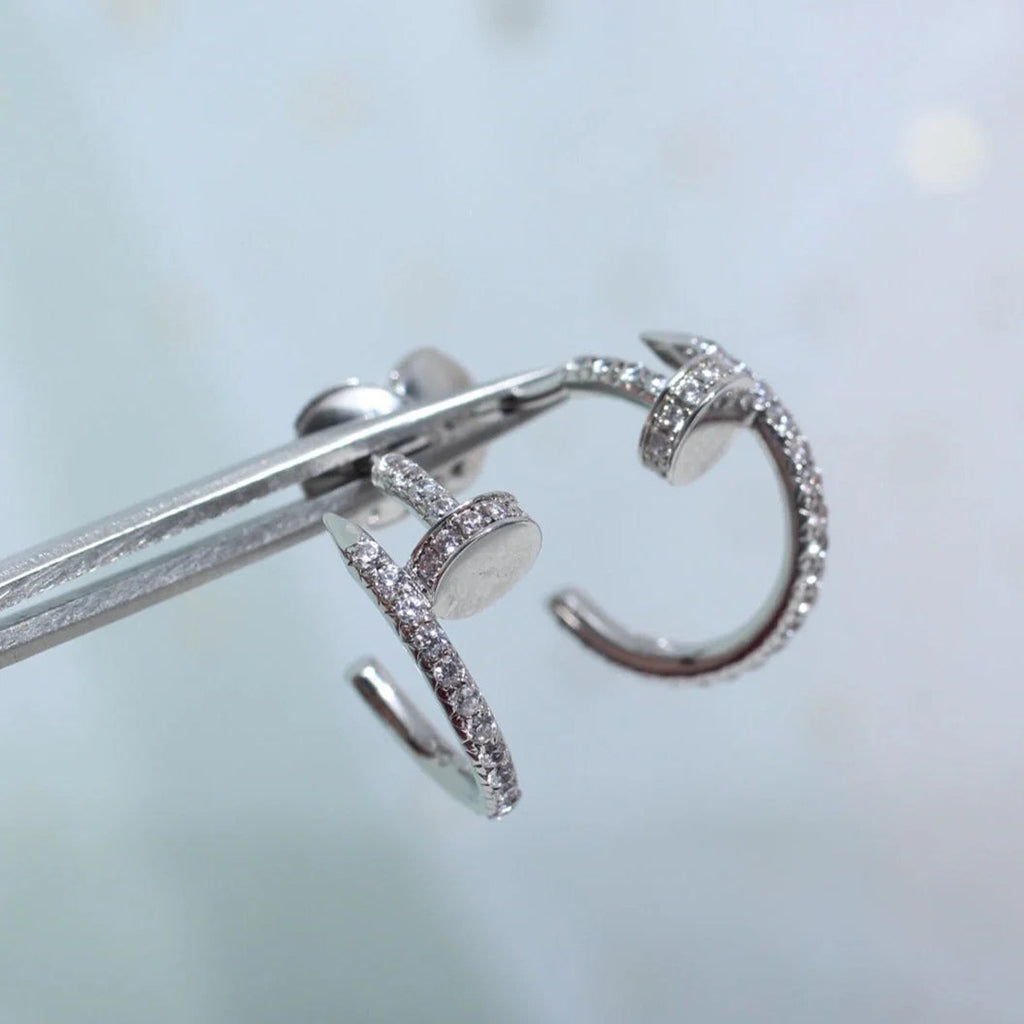 [Rose Tomorrow]JUSTE FULL DIAMOND SMALL EARRINGS