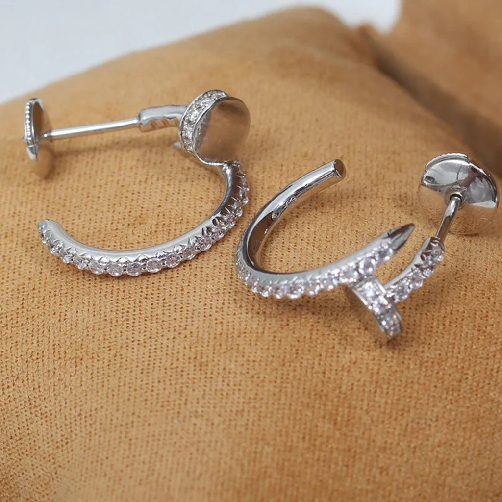 [Rose Tomorrow]JUSTE FULL DIAMOND SMALL EARRINGS