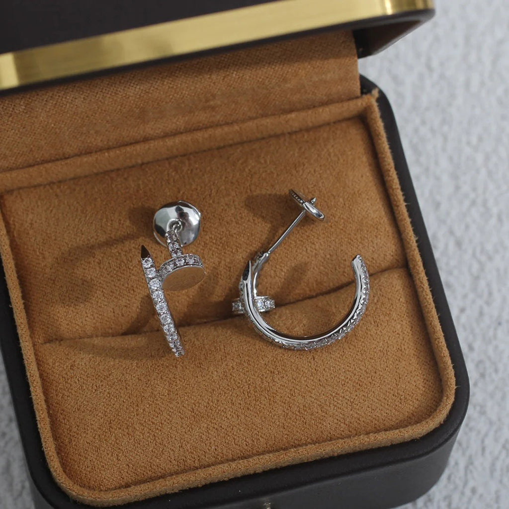 [Rose Tomorrow]JUSTE FULL DIAMOND SMALL EARRINGS