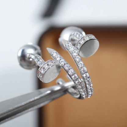 [Rose Tomorrow]JUSTE FULL DIAMOND SMALL EARRINGS