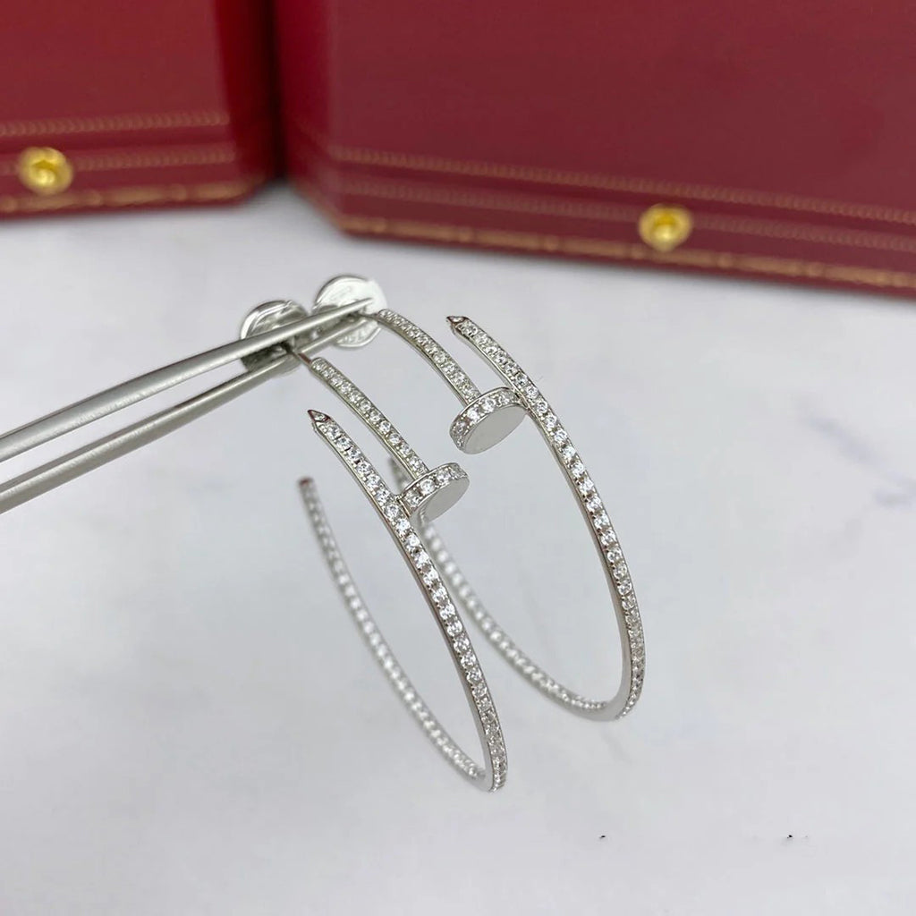 [Rose Tomorrow]JUSTE FULL DIAMOND LARGE EARRINGS