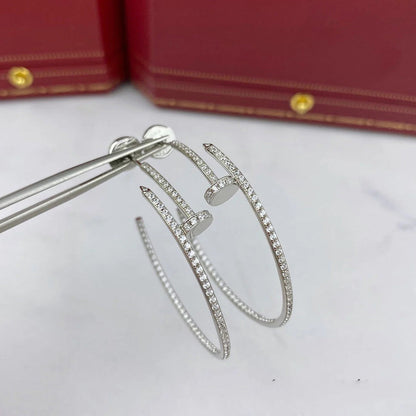[Rose Tomorrow]JUSTE FULL DIAMOND LARGE EARRINGS
