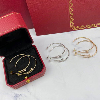 [Rose Tomorrow]JUSTE FULL DIAMOND LARGE EARRINGS