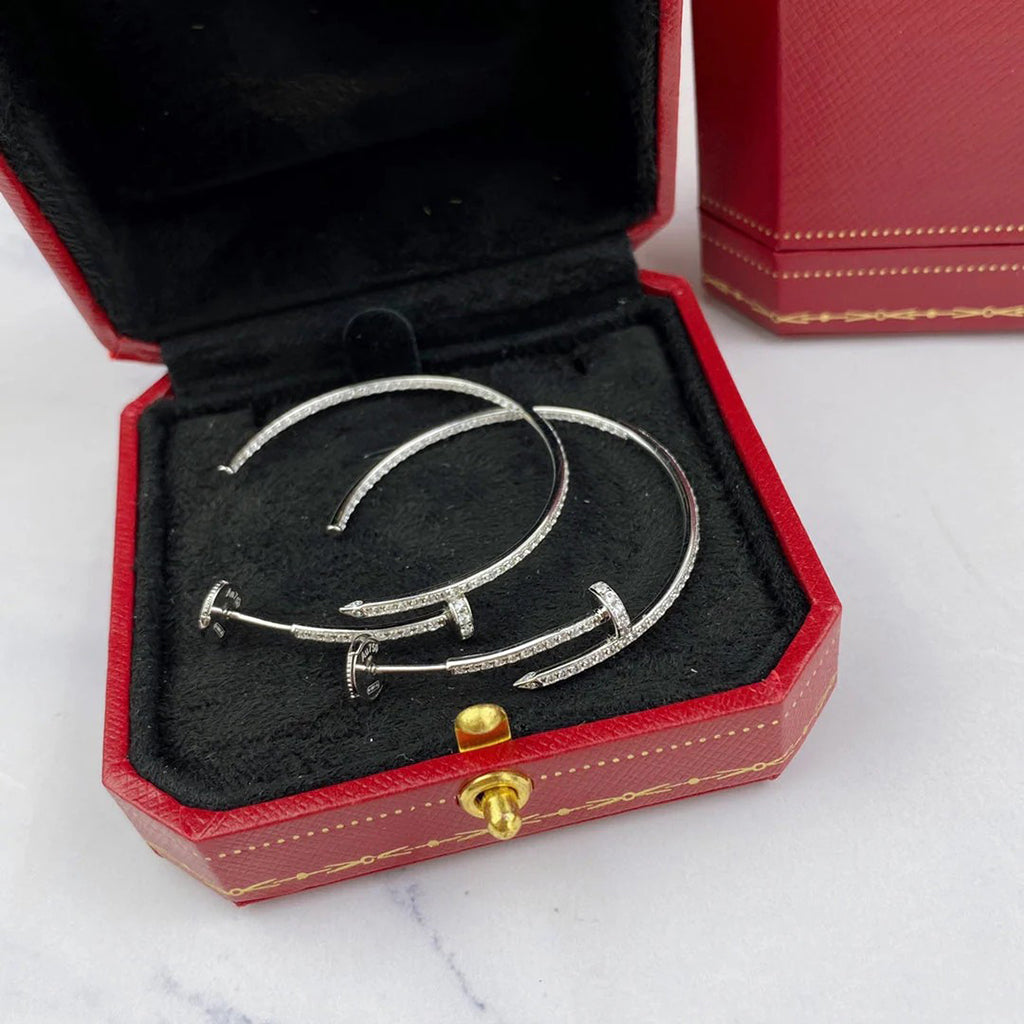 [Rose Tomorrow]JUSTE FULL DIAMOND LARGE EARRINGS