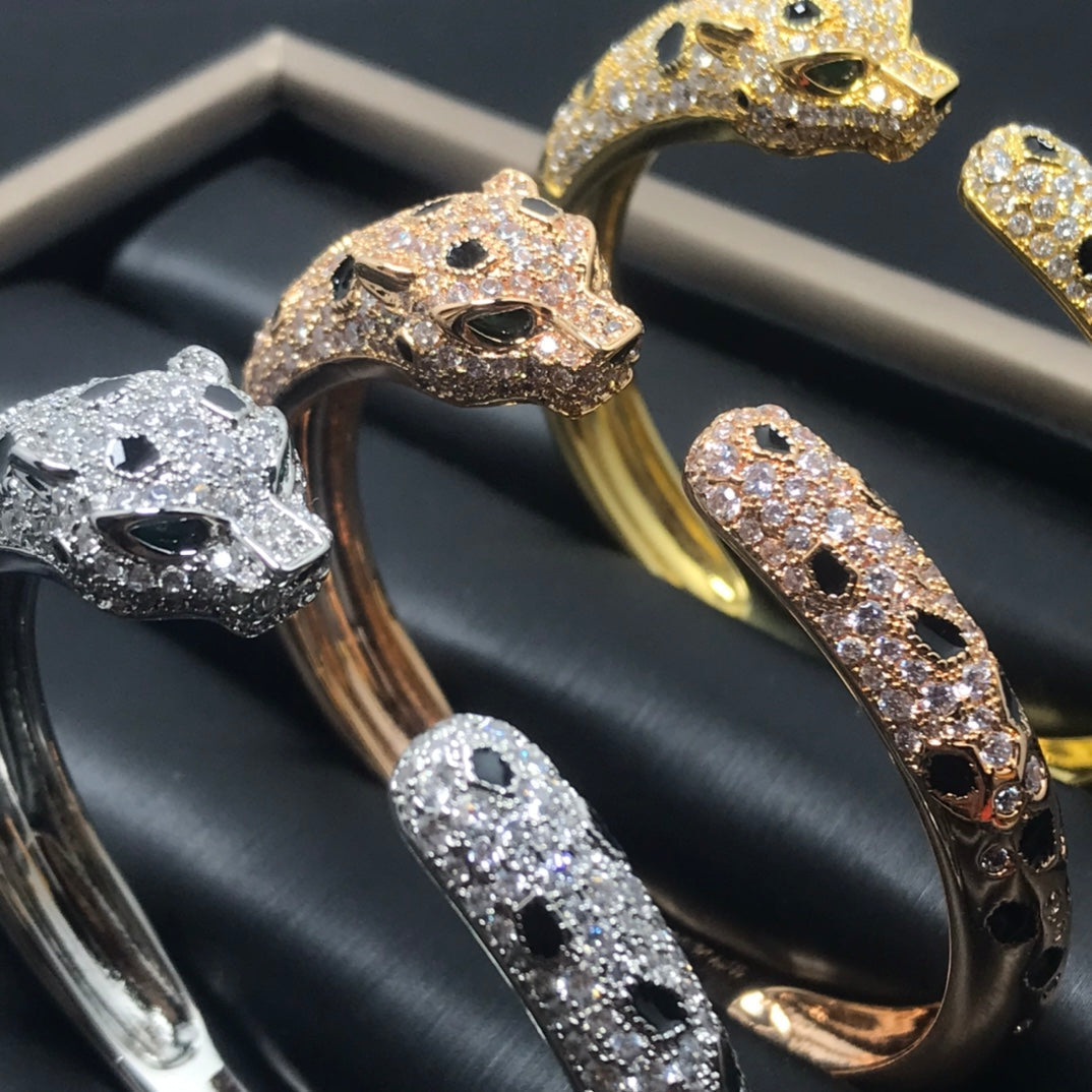 [Rose Tomorrow]PANTHERE BIG BRACELET DIAMONDS