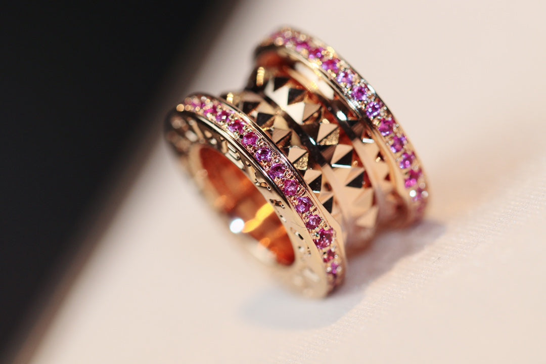 [Rose Tomorrow]ZERO 1 ROCK PINK GOLD PINK DIAMOND NECKLACE