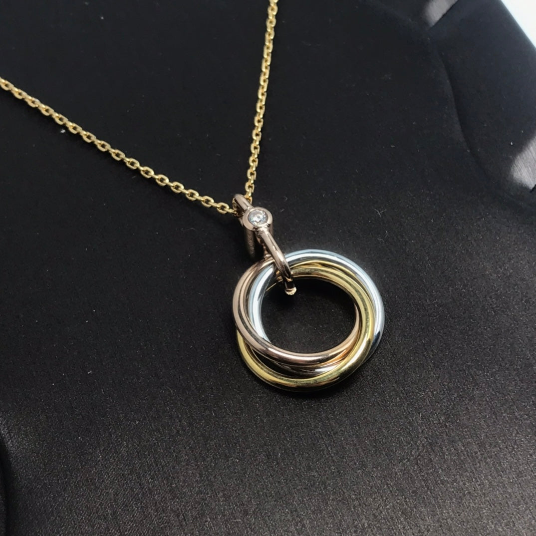 [Rose Tomorrow]TRINITY  NECKLACE 1 DIAMOND