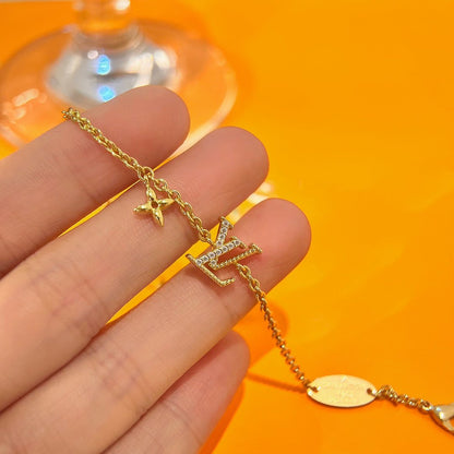 [Rose Tomorrow]LOGO STAR MOTIF GOLD BRACELET