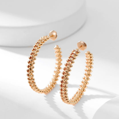 [Rose Tomorrow]CLASH HOOP LARGE EARRINGS
