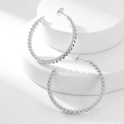 [Rose Tomorrow]CLASH HOOP LARGE EARRINGS