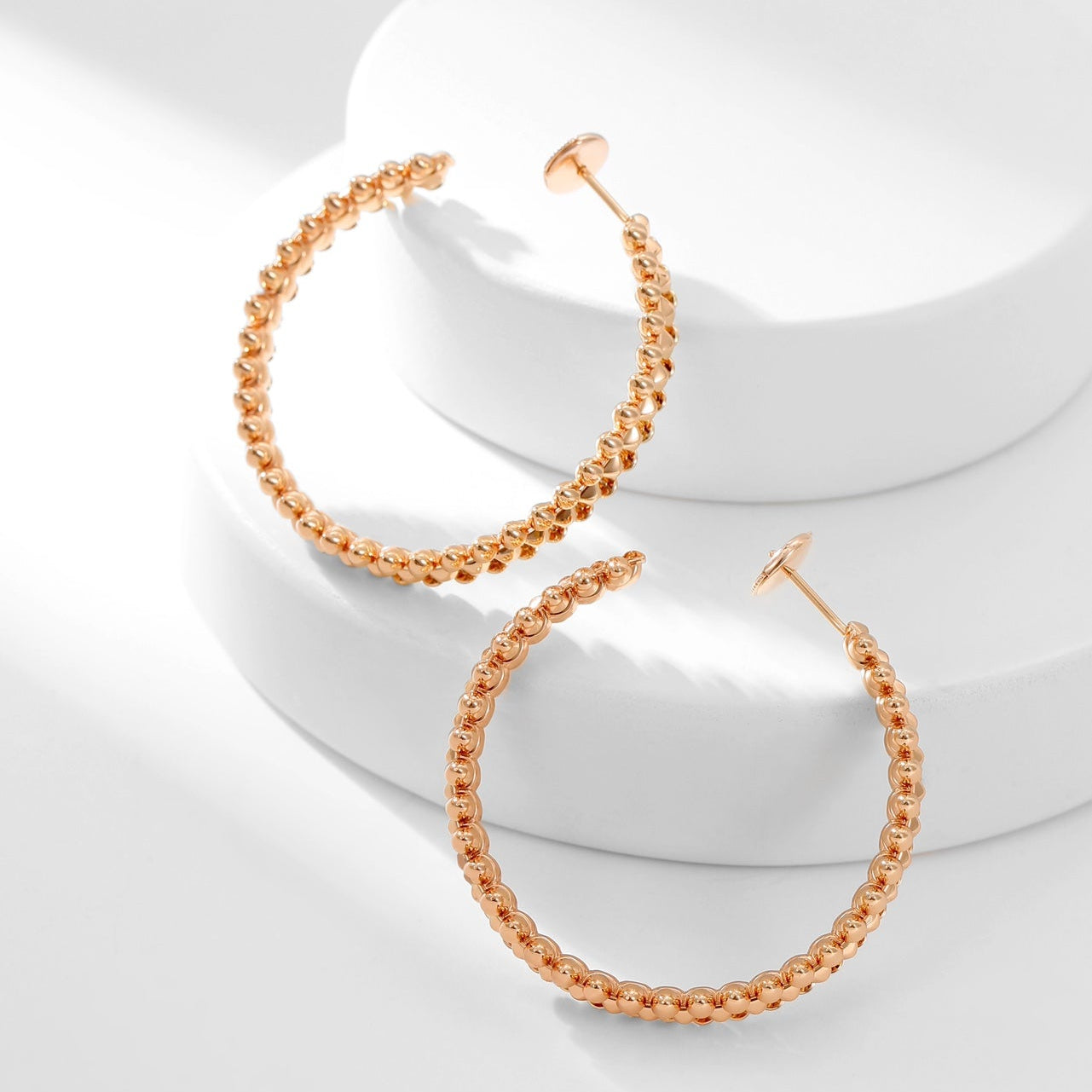 [Rose Tomorrow]CLASH HOOP LARGE EARRINGS