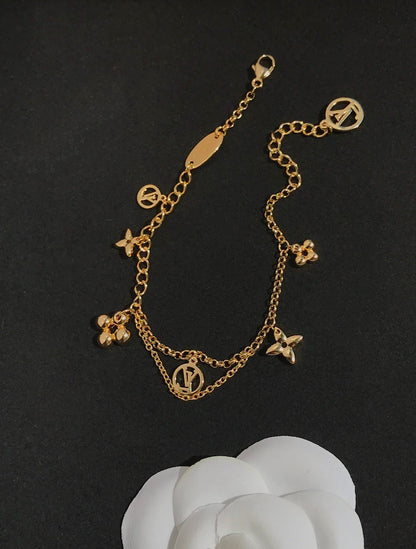 [Rose Tomorrow]BLOOMING PINK GOLD MOP BRACELET