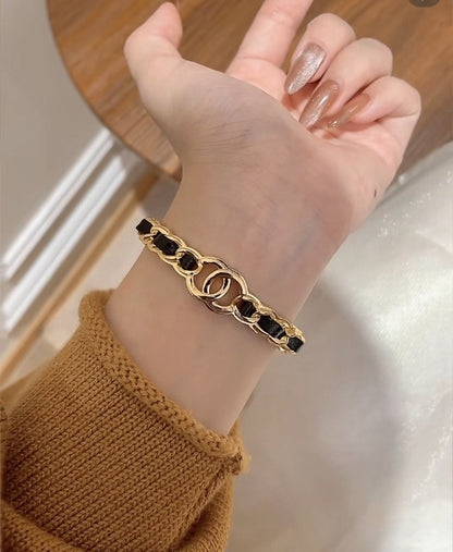 [Rose Tomorrow]Double C Open Bangle